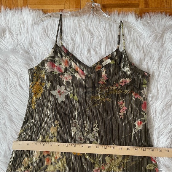 WARM silk metallic woven slip dress relax fit - Picture 9 of 16